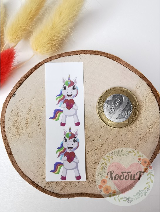 Термонаклейки цветные для бантиков №78, 1 пара